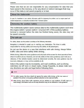 toyota corolla cross 2023 2024 & 2025 navigation & multimedia system manual in english